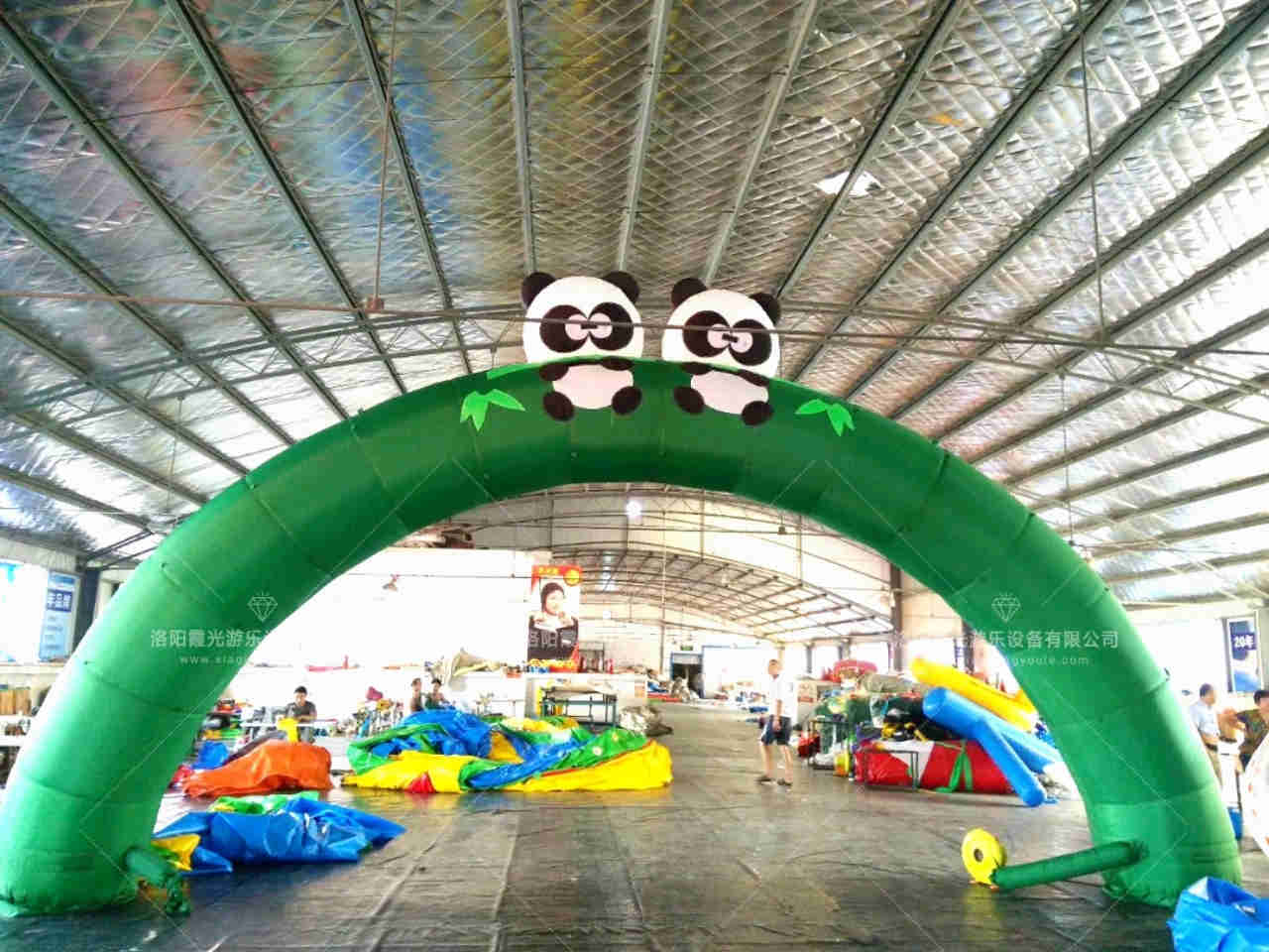 台州熊猫喷绘拱门